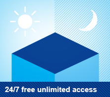 24/7 free, unlimited access